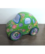 VTG VW Love Bug Beetle Flower Child Power Peace Mini Toy Car Metal Tin G... - £19.37 GBP