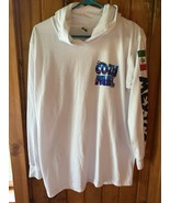 La Iguana Hoodie vintage 90’s Cozumel Mexico Size Large White - $950.34 MXN