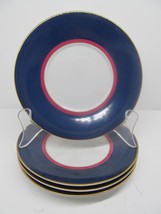 Mikasa LD05 Fine China Grandeur Blue Set Of Four 6&quot; Dessert Saucer Plate... - £7.41 GBP