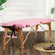 Portable Adjustable Facial Spa Bed  with Carry Case-Pink - Color: Pink - $3,403.61 MXN