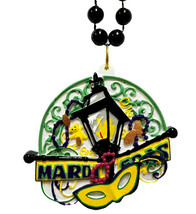 Mask Mardi Gras Bourbon LampPost New Orleans Necklace Beads Bead - £3.87 GBP