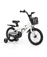 16 Inch Kids Bike with Removable Training Wheels-Black &amp; White - Color: ... - $250.55 CAD