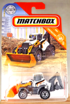 2019 Matchbox 23/100 MBX Construction 14/20 MBX BACKHOE White w/Hub-Flower Spoke - £8.45 GBP
