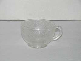 Vintage Depression Glass Clear Glass Tea Cup - $16.81