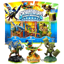 Skylanders Spyro&#39;s Adventure 3 Pack Set Drobot, Flameslinger And Stump Smash - £43.20 GBP