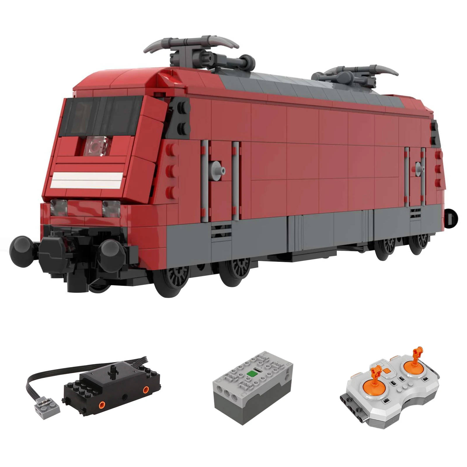 Authorized MOC-78330 708Pcs 6wide Dynamic DB BR 101 - Electric Locomotive Inter - £172.79 GBP