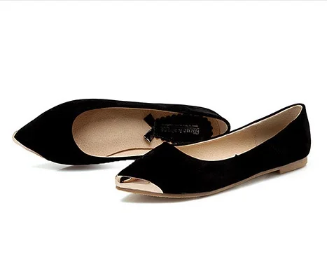 Itter flock pointy toe lovely women spring single shoes leopard slip on true size flats thumb200