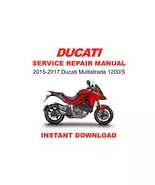 2015-2017 Ducati Multistrada 1200/S Service Repair Workshop Manual - €14,75 EUR