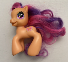 My Little Pony G3 Scootaloo 2008 Hasbro Orange Horse Pink Purple Hair 3.5 inches - £10.44 GBP
