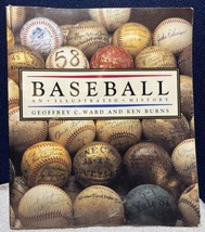 Baseball An Illustrated History by Ken Burns &amp; Geoffrey C. Ward 1st Paperback Ed - £3.50 GBP