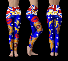 Victoria  Australia Glitter Effect Leggings  - £33.86 GBP