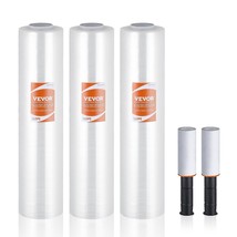 VEVOR Stretch Film, 15 inches x 1000 feet, 3 Pack, 60 Gauge Industrial S... - $68.80