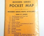 NOS Sealed Vintage 1950&#39;s Cram&#39;s Modern Series Pocket Map Turkey #375 - $12.42