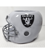 Vintage Ceramic NFL Raiders Helmet Tam 1990 Geerlings Greenhouse MISSING... - $373.16 MXN