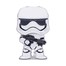 Star Wars First Order Stormtrooper 4&quot; Pop! Enamel Pin - £26.54 GBP