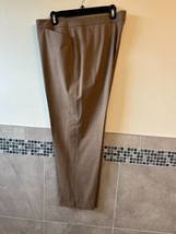 LAFAYETTE 148 Light Brown &quot;Irving&quot; Wool Cropped Ankle Length Trousers SZ 16 - £93.87 GBP