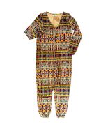 Natural Life XS Sherpa-Lined Fleece One-Piece Pajamas Multicolor Zip Fro... - $39.99