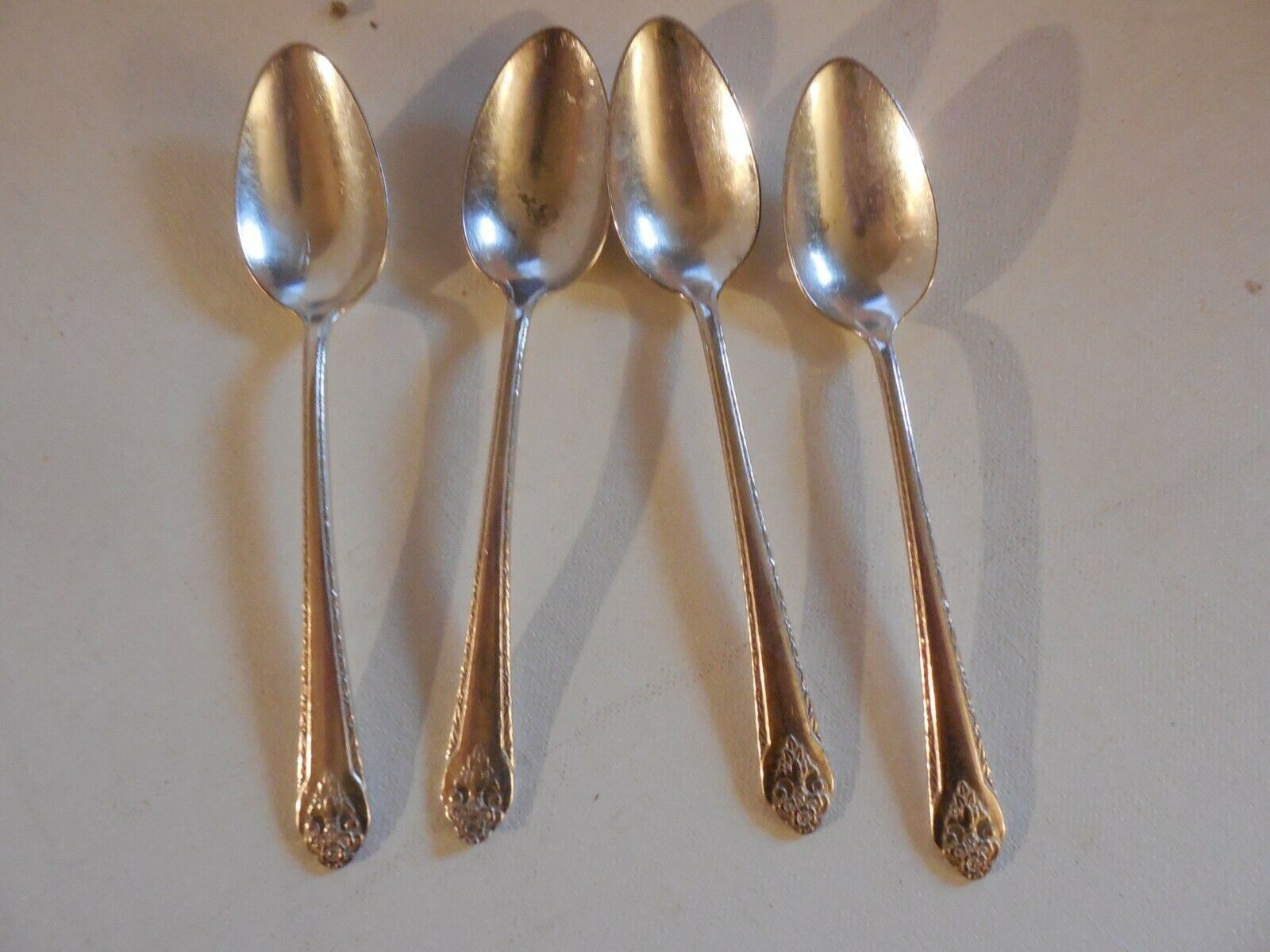 Holmes &amp; Edwards Lovely Lady Silverplate:  4 Teaspoons - $8.86