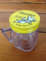 Vintage Oster Osterizer Mini Blend Store Clear Plastic Container Cup w/ Lid - £7.46 GBP