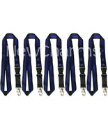 5 LANYARDS w/ Detachable Key Chain Thin Blue Line Police Officer Law Enf... - £8.60 GBP