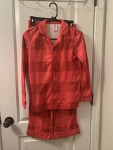 2 Pc Target Boys Red Plaid Check Pajama Pant Set Outfit Size 12 - £24.07 GBP