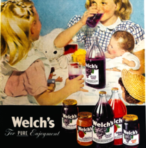 1947 Welch&#39;s Jam Jelly Juice Advertisement Preserves Beverages Vintage D... - $42.03 CAD