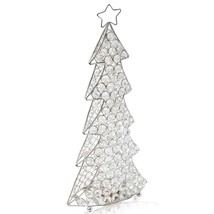 16&quot; Glam Silver And Faux Crystal Christmas Tree - £41.63 GBP