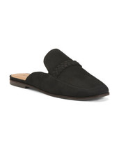 NEW LUCKY BRAND BLACK LEATHER SUEDE COMFORT MULE SIZE 8 M - $52.99
