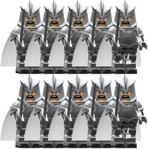 10 Kingsguard Knights C with Sliver Armor Game of Thrones Custom Minifigure - £14.52 GBP