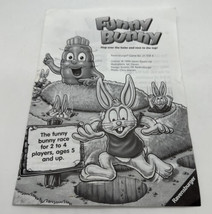 Ravensburger Funny Bunny Replacement Game Manual Instruction Sheet - £8.40 GBP