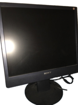 Sony Computer Monitor Display With Speaker And Headphone Input-Rare-SHIP... - $168.18