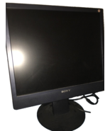Sony Computer Monitor Display With Speaker And Headphone Input-Rare-SHIP... - $230.66 CAD