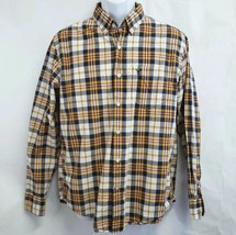 American Eagle AE plaid Button-Up Shirt size L 100% cotton athletic fit - £7.13 GBP