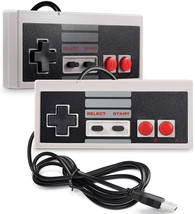 2 Pack Wired USB NES Controller Gamepad for Windows PC Raspberry Pi - $10.99