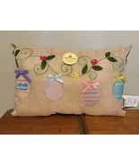 National Tree Company 16 in. x 10 in. EASTER Eggs Decorated Beige Burlap... - $530.69 MXN