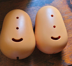 Vintage Set Of 2 Mr. Potato Head No Attachments Collectible Toys Plastic - £7.18 GBP