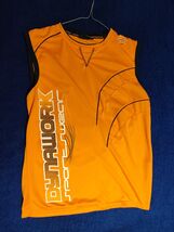 Men’s sleeveless athletic shirt in orange color. - $9.90