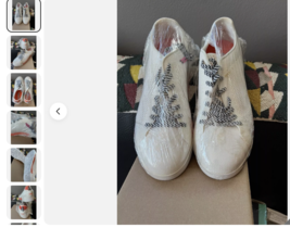 SWIMS x Psycho Bunny Breeze Knit Tennis Shoes Casual White Mens sz 10 - $213.81