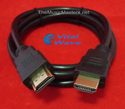 1X 3&#39; Ft Hdmi Cable M-M 1080P 4K Ultra Hdtv Bluray Dvd Xbox PS3 Wire Cord Vwltw - £7.04 GBP
