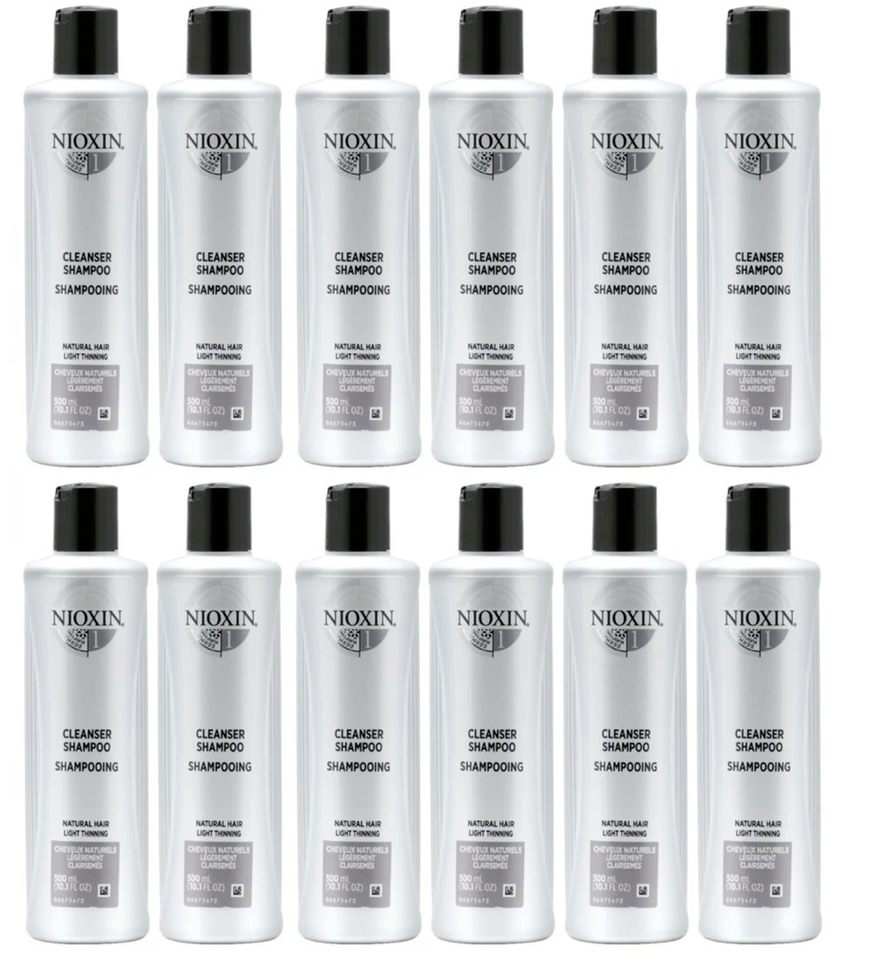 Primary image for NIOXIN System 1  Cleanser Shampoo 10.1oz (Pack of 12)