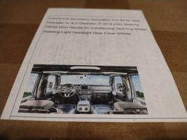 23PCS Full Set Interior Trim Kit for 2018-2023 Jeep Wrangler JL JLU Gladiator JT - £58.38 GBP