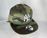 New Era 9Fifty Cap MLB New York Yankees Woodland Camo Snapback Hat Green... - £25.49 GBP