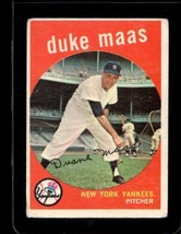1959 Topps #167 Duke Maas Good+ Yankees *NY10827 - £1.54 GBP