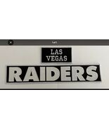RAIDERS SEW/IRON ON PATCH NFL FOOTBALL  2x12” INCH EMBROIDER - $14.85