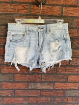 American Eagle Outfitters Sz 4 Stretch Hi-Rise Festival Cut Off Shorts D... - $19.00