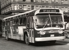 Chicago Transit Authority CTA Bus #127 Route 37 Taylor Western B&amp;W Photo - £7.44 GBP