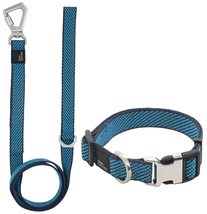 Pet Life Escapade Outdoor Series 2-in-1 Convertible Dog Leash and Collar, LG, Bl - £25.76 GBP+