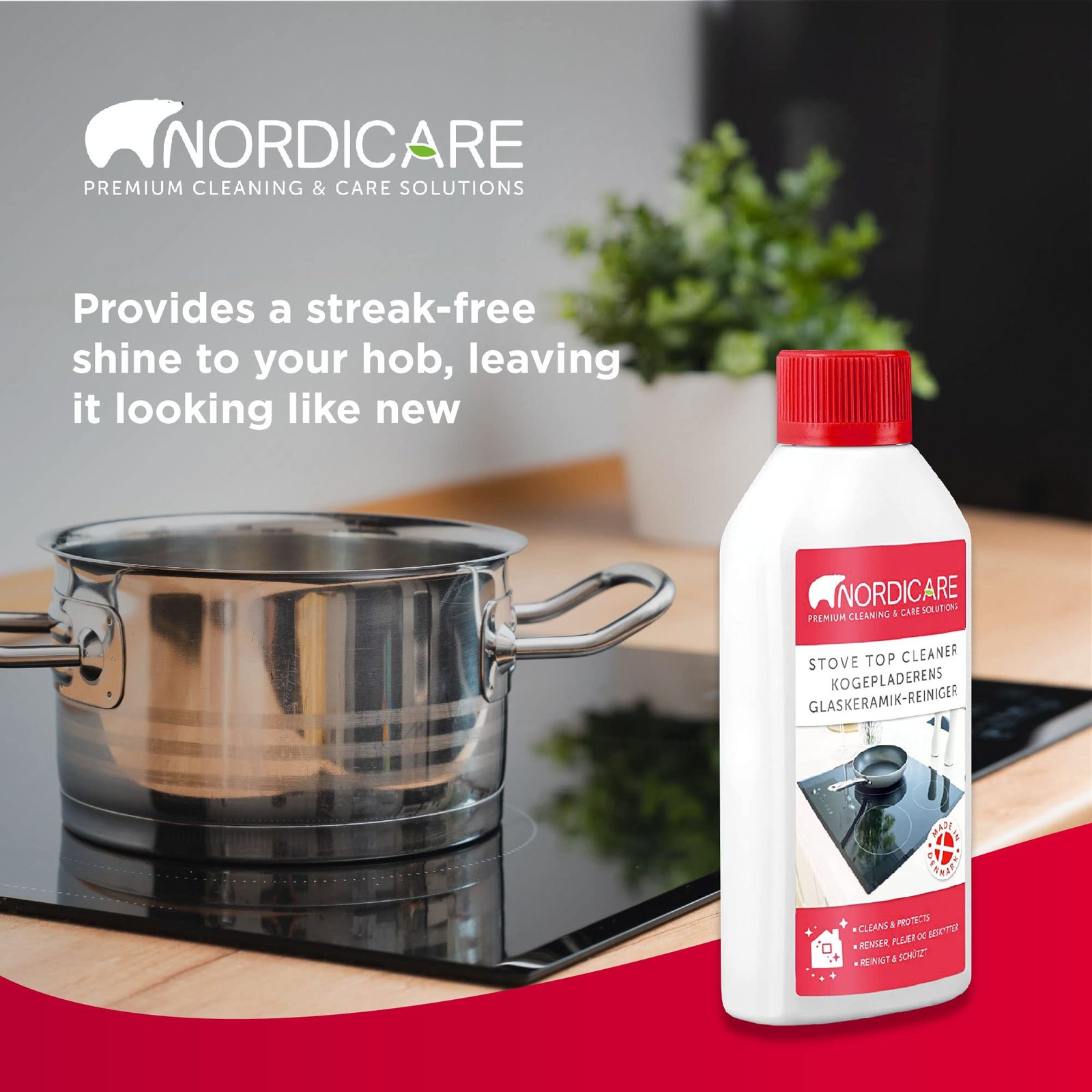 Nordicare Induction Cooktop Cleaner Polish & Protector Glass Ceramic Hob 8.45 Oz Item image 4