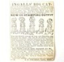 Ingalls Big Stamping Catalogue 1885 Advertisement Victorian Crafts ADBN1A15 - $19.99