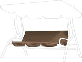 59.1X19.7X3.9In (Brown) Swing Seat Cushion Cover Replacement, Waterproof - £24.65 GBP